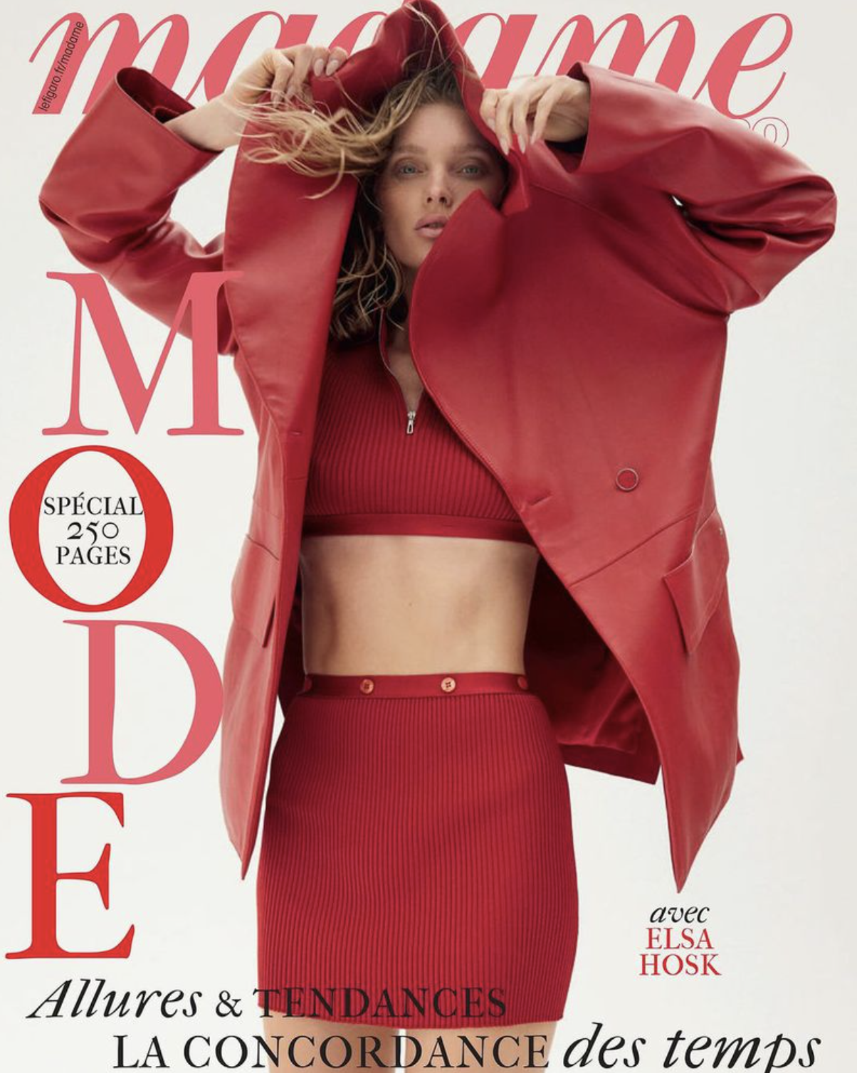 Elsa Hosk in Madame Figaro Sp 2024 Fashion by David Roemer